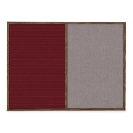 United Visual Products Slim Style Indoor Enclosed Corkboard, 48 UVRDS48SBH-BRONZE-AMETHY